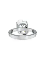 Meta 18K White Gold & 4.00 TCW Lab-Grown Diamond Radiant-Cut Solitaire Ring