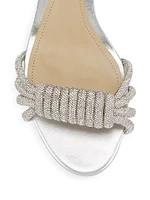 Jewel 63MM Crystal-Embellished Metallic Leather Sandals