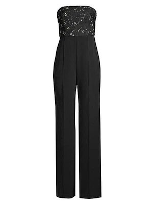 Spencer Sequined Strapless Jumpsuit