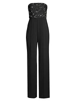 Spencer Sequined Strapless Jumpsuit