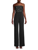 Spencer Sequined Strapless Jumpsuit