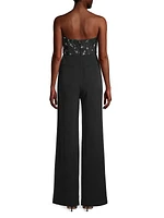 Spencer Sequined Strapless Jumpsuit