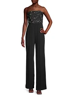 Spencer Sequined Strapless Jumpsuit