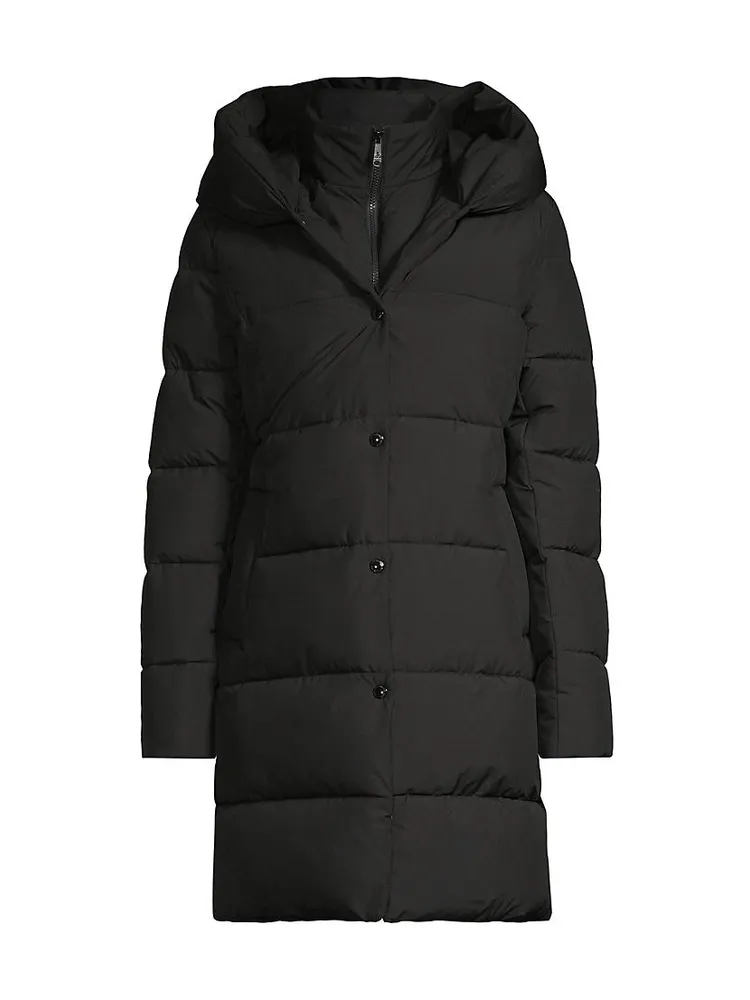 Hooded Bib Puffer Coat