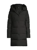 Hooded Bib Puffer Coat