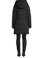 Hooded Bib Puffer Coat