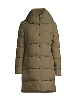 Hooded Bib Puffer Coat