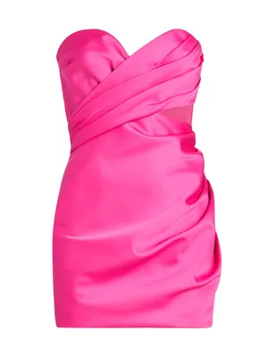 Cindi Strapless Satin Minidress