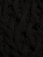 Fausti Open-Knit Fringe Sweater