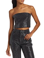 Sequin Crop Top