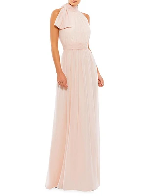 Sleeveless Chiffon Gown