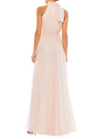 Sleeveless Chiffon Gown