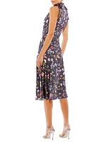 Ieena Floral Crepe Midi-Dress