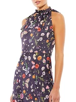 Ieena Floral Crepe Midi-Dress