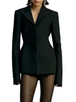 Waisted Basque Blazer