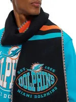 BOSS x NFL Logo Scarf with Miami Dolphins