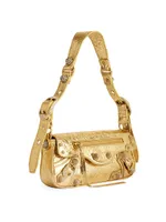 Le Cagole XS Sling Bag Metallized With Rhinestones