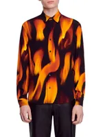 Flame Pattern Shirt