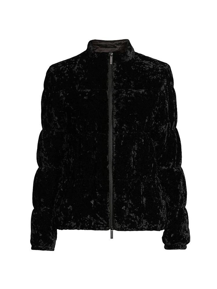 Velvet Puffer Jacket