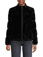 Velvet Puffer Jacket