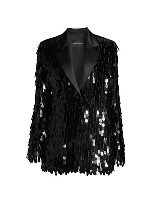 Drop Sequined Blazer