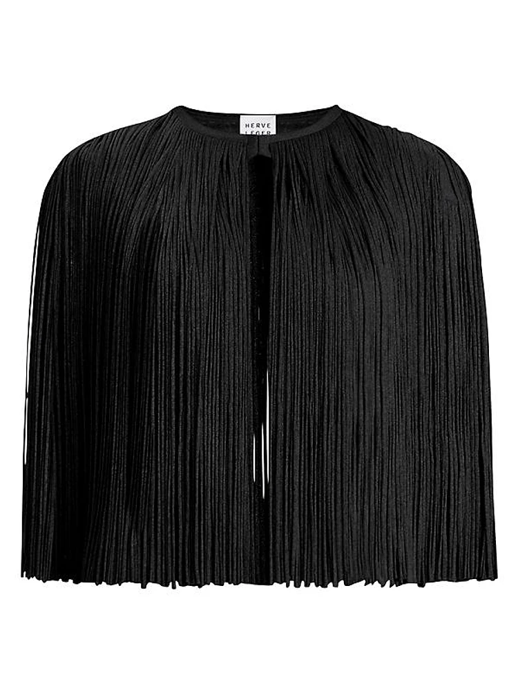 Icon Fringe Short Cape