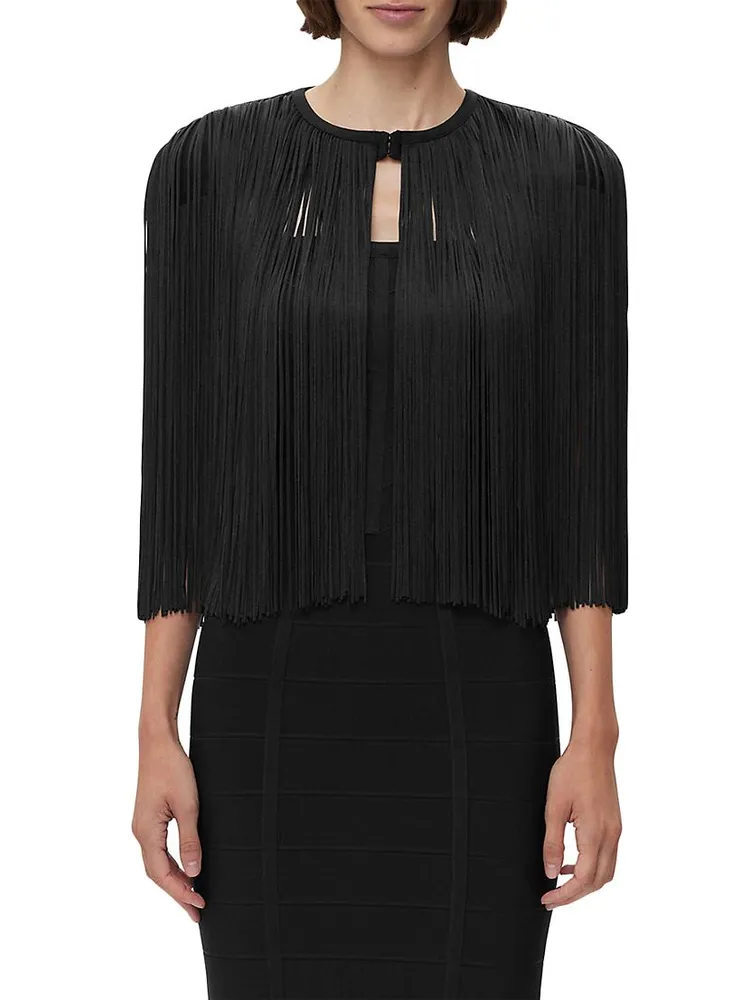 Icon Fringe Short Cape