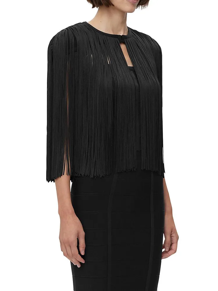 Icon Fringe Short Cape