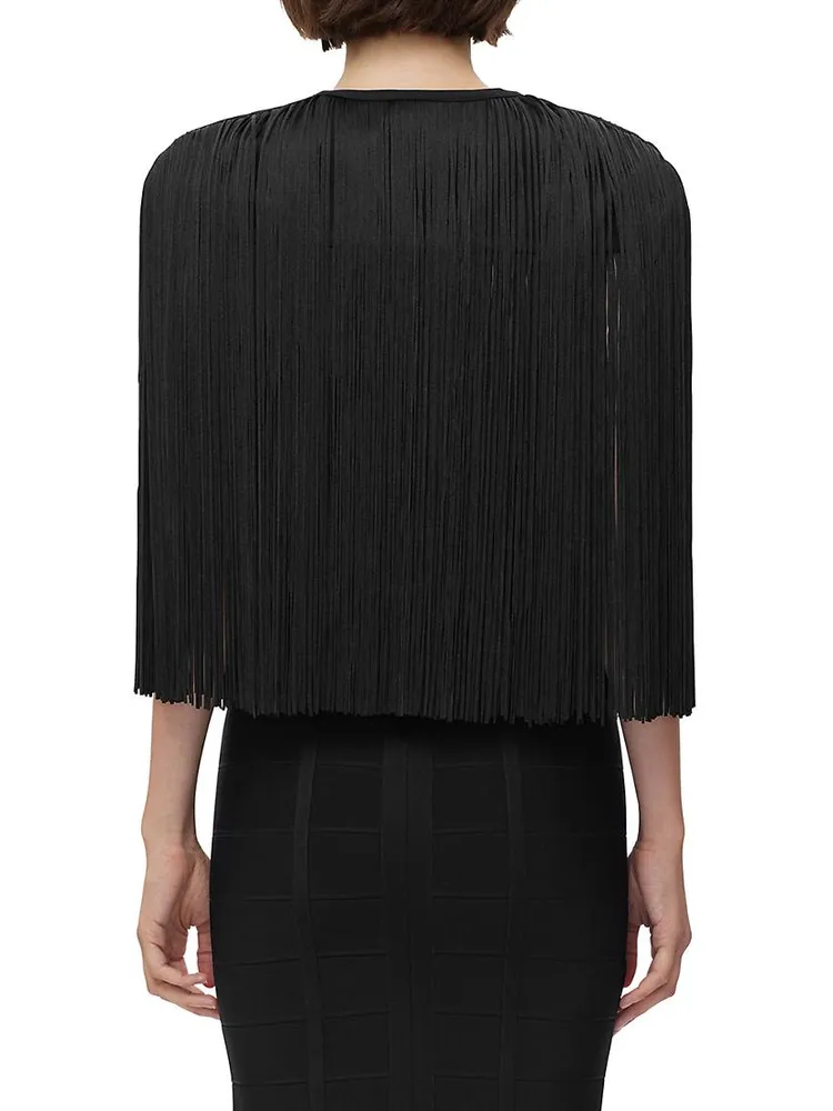 Icon Fringe Short Cape