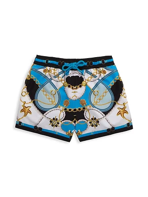 Little Boy's & Sea Charm Board Shorts