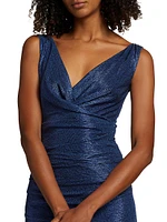 Mirrorball Metallic Sleeveless Gown