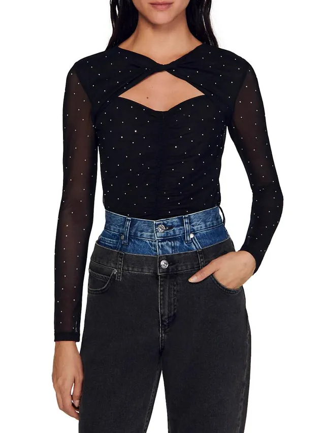 Millie Rhinestone Bow Top