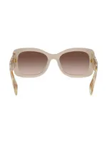 PR A08S 56MM Rectangular Sunglasses