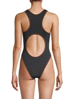 Sarah Trimmed One-Piece Swimsuit