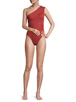 Maria One-Shoulder One-Piece Swimsuit