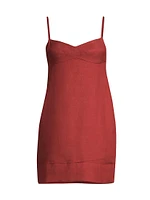 Patricia Linen-Blend Minidress