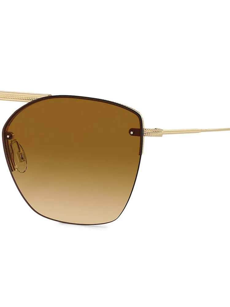 Ziane 61MM Rimless Pilot Sunglasses