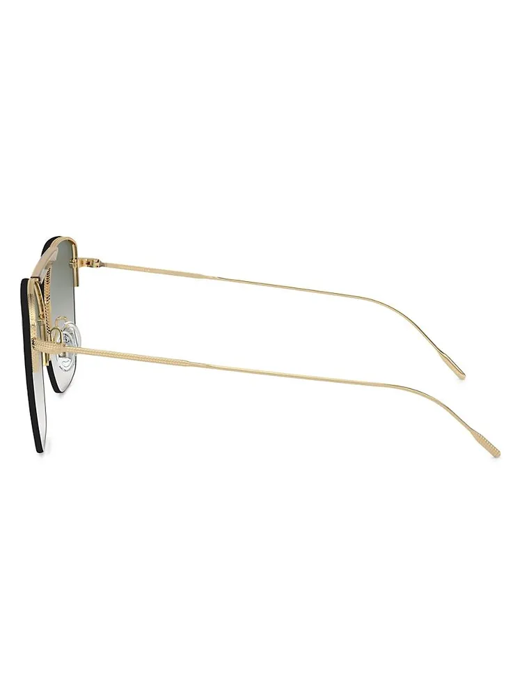 Ziane 61MM Rimless Pilot Sunglasses