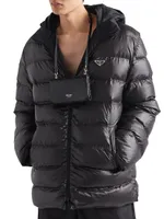 Hooded Re-Nylon Down Jacket