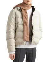 Cropped Corduroy Down Jacket