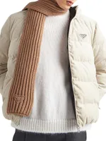 Cropped Corduroy Down Jacket