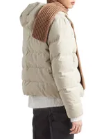 Cropped Corduroy Down Jacket