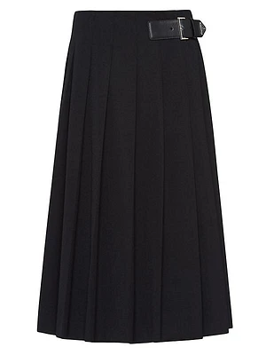 Gabardine Midi Skirt