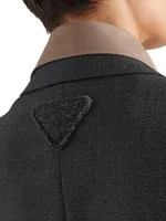 Single-Breasted Wool Jacket