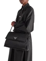 Re-Nylon Large Padded Shoulder Bag
