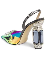 Cruise Control Aurum 100MM Crystal-Embellished Slingback Pumps