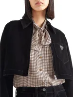 Jacquard Crepe De Chine Shirt