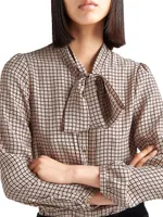 Jacquard Crepe De Chine Shirt