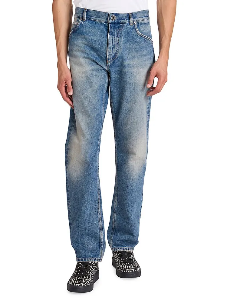 Faded Five-Pocket Jeans