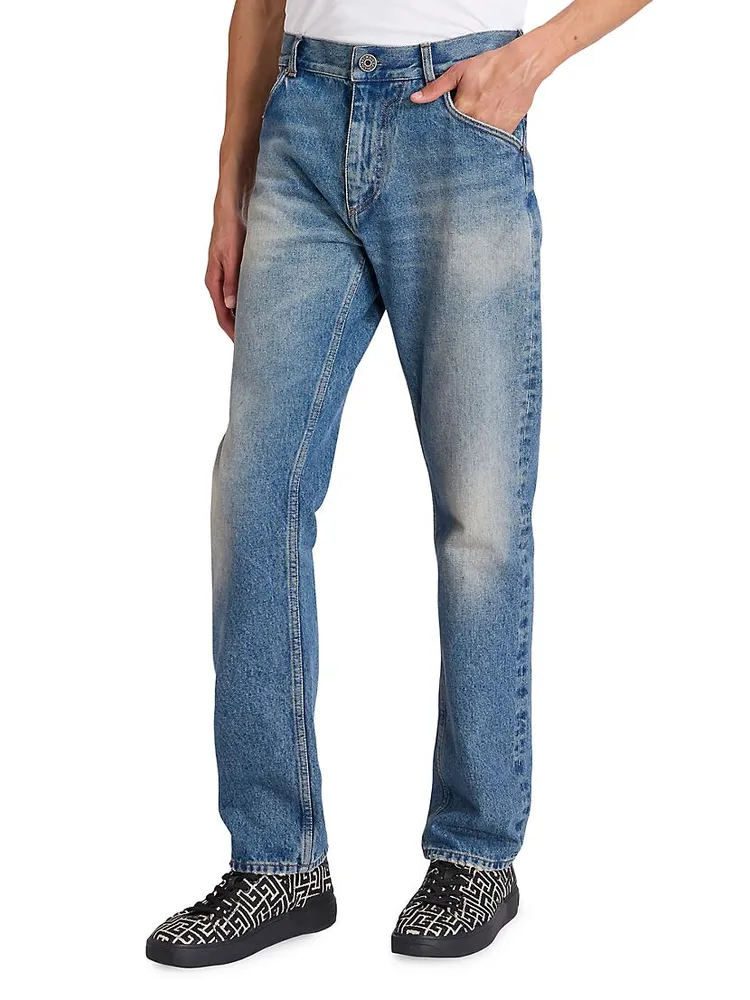 Faded Five-Pocket Jeans